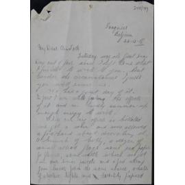 Letter to my Dear Ain Folk : Gougnies, Belgium