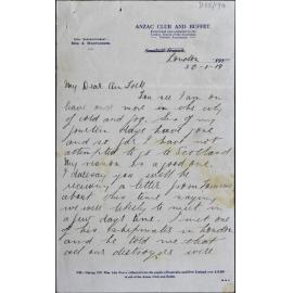 Letter to my Dear Ain Folk : London, England