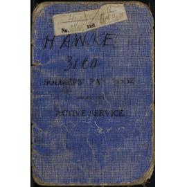 Soldier's pay book for use on active service