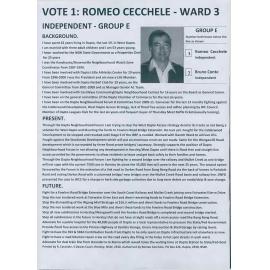 Wollongong City Council elections, Independent how to vote leaflet, Ward 3