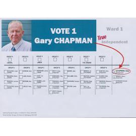 Wollongong City Council elections, Independent how to vote leaflet, Ward 1