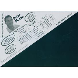 Shellharbour Council elections, Independent how to vote leaflet, Group G
