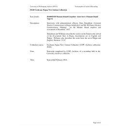 Manam Island Eruption - interviews