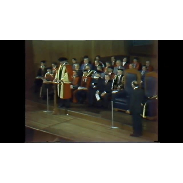 University of Wollongong installation ceremony of foundation Chancellor Mr. Justice Robert M. Hope, 1976