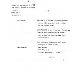 Bob Worsley shorthand reporter