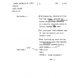 Sub-Lieutenant Alan Johnston interview