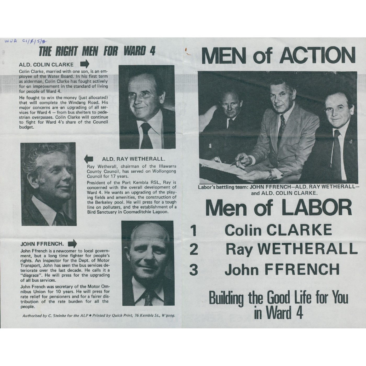 Local government election leaflets