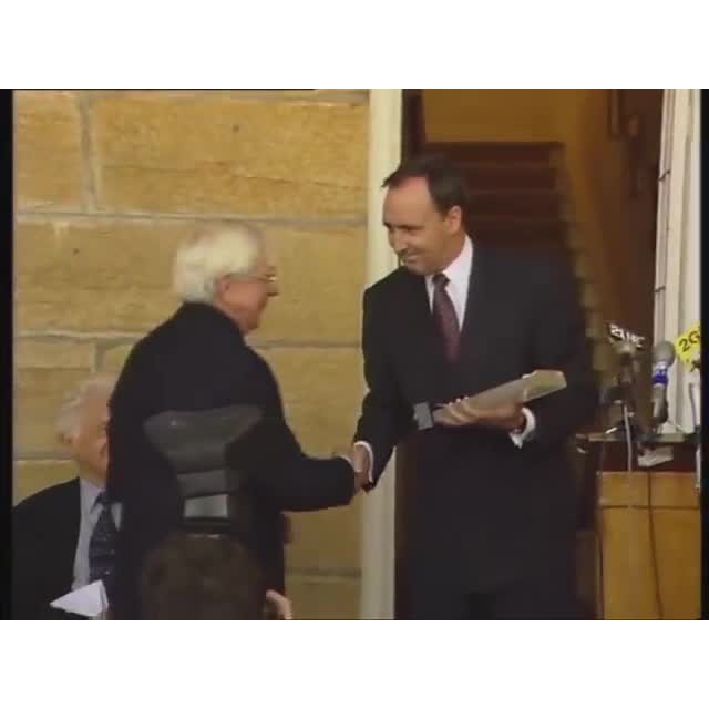 Australian of the Year award presented by Prime Minister, Paul Keating