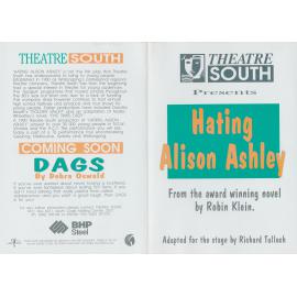 Hating Alison Ashley playbill