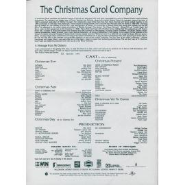 A Christmas Carol playbill