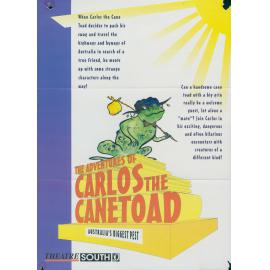 The Adventures of Carlos the Cane Toad playbill