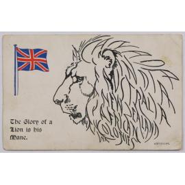British lion postcard