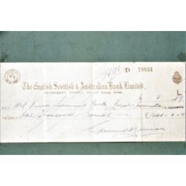 Edmund T Lennon cheque - 1
