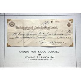 Edmund T Lennon cheque - 2