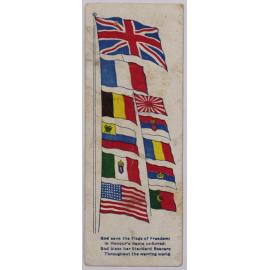 Flags of freedom bookmark