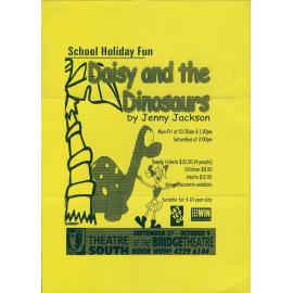 Daisy and the Dinosaurs playbill