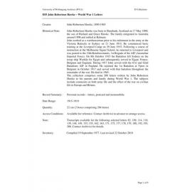 John Robertson Hawke collection guide