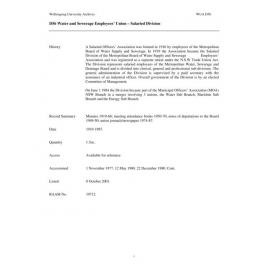 Water and Sewerage Employees’ Union – Salaried Division collection guide