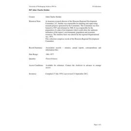 John Charles Steinke collection guide