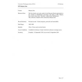 Marjory East collection guide