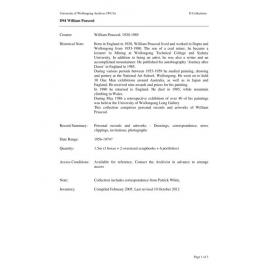 William Peascod collection guide