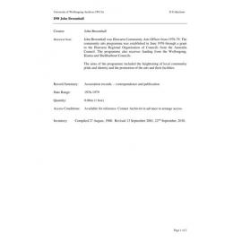 John Broomhall collection guide