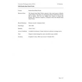 Bombo Road Metal Works collection guide