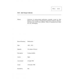 John Morgan collection guide