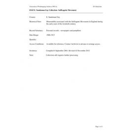 E. Sandeman Gay collection guide