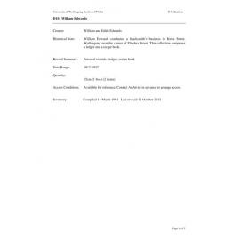 William Edwards collection guide