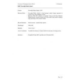 Towradgi Public School collection guide