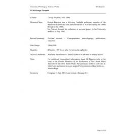 George Petersen collection guide