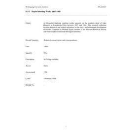 Dapto Smelting Works collection guide