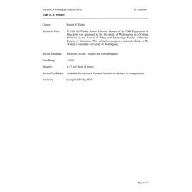 Robert B.Winder collection guide