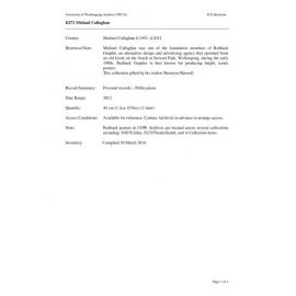 Michael Callaghan collection guide