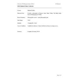 Elizabeth Walker collection guide