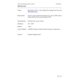 Mini Graff collection guide