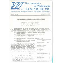 Campus News 31 October 1975