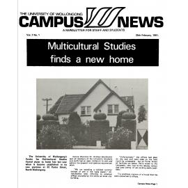 Campus News 25 February 1981 vol 7 no 1