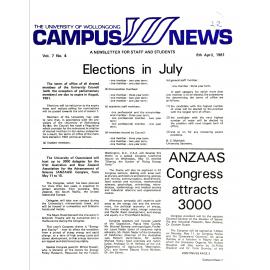 Campus News 8 April 1981 vol 7 no 4