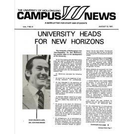 Campus News 12 August 1981 vol 7 no 8
