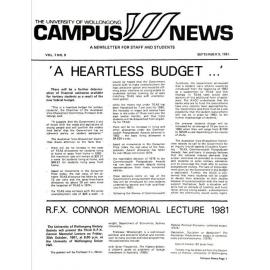 Campus News 9 September 1981 vol 7 no 9