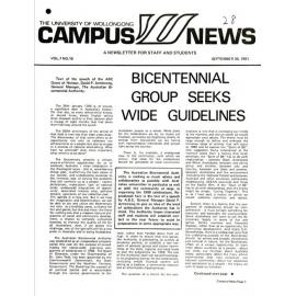 Campus News 30 September 1981 vol 7 no 10