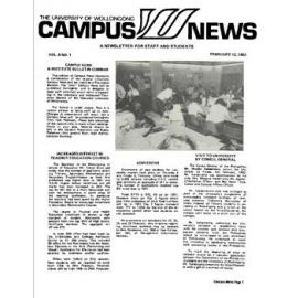Campus News 12 February 1982 vol 8 no1
