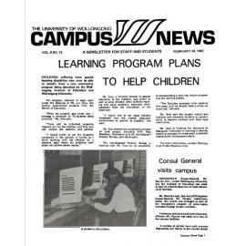 Campus News 22 February 1982 vol 8 no 2