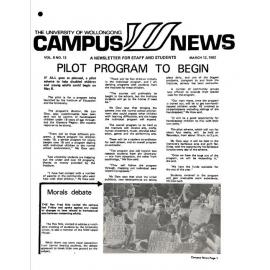 Campus News 12 March 1982 vol 8 no 3