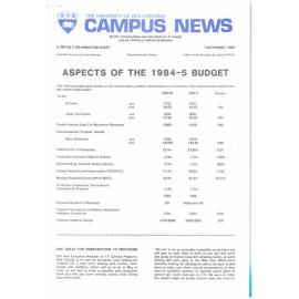 Campus News 7 September 1984   