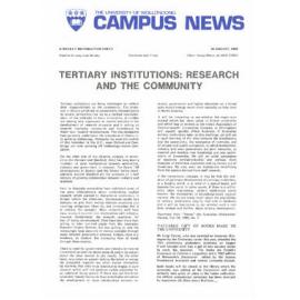Campus News 30 August 1985  