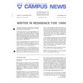 Campus News 15 November 1985