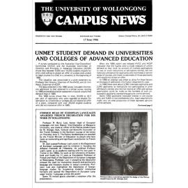Campus News 17 June 1986